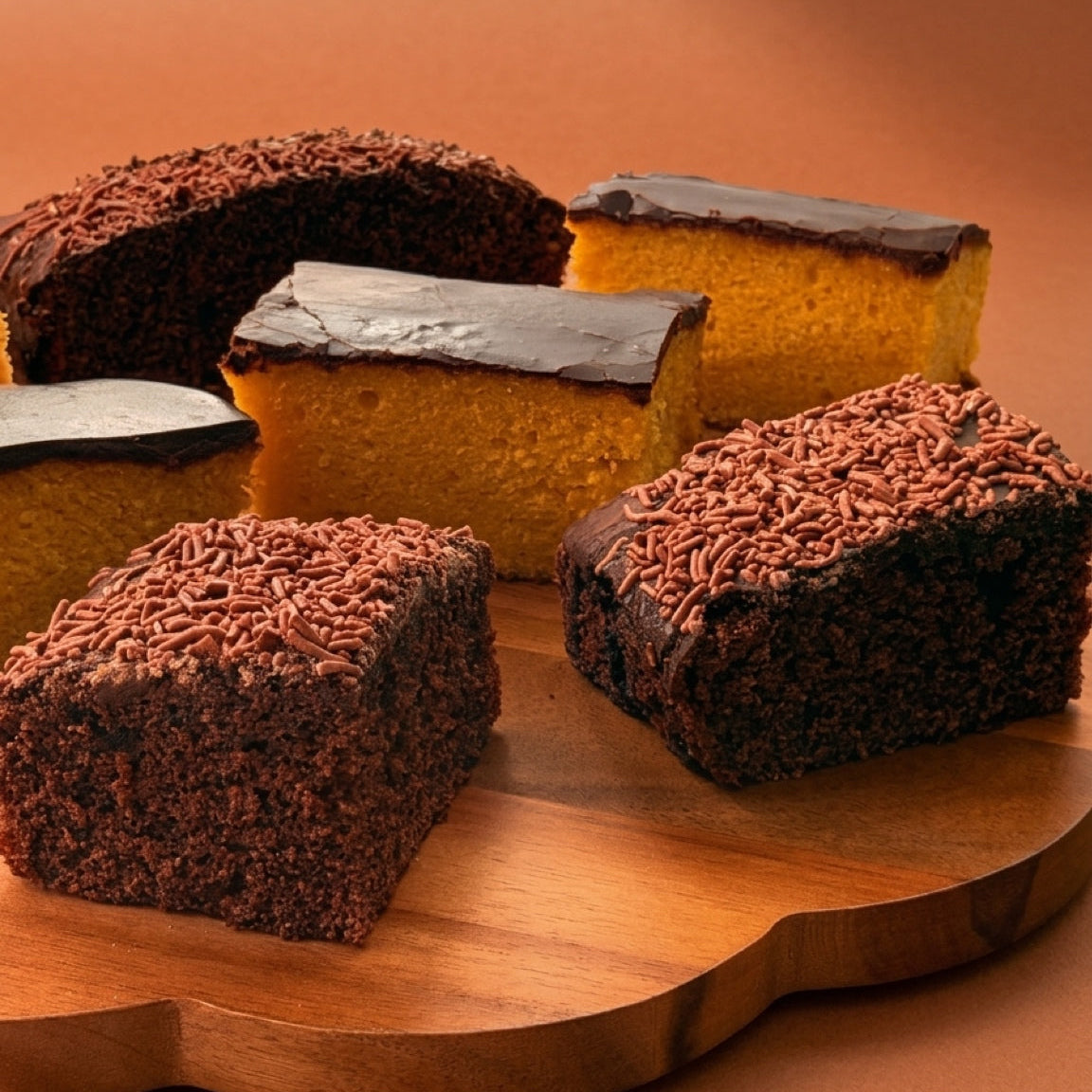 2 Bolos: 1 Bolo de Chocolate + 1 Bolo de Cenoura | Bolo de Aniversário Artesanal