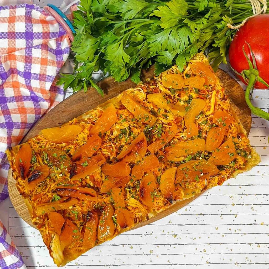 TRIO sabor surpreendente: 1 PIZZA DE SARDINHA + 1 PIZZA DE tomate cereja com manjericão + 1 PIZZA DE frango com damasco | PIZZA DE ANIVERSÁRIO ARTESANAL