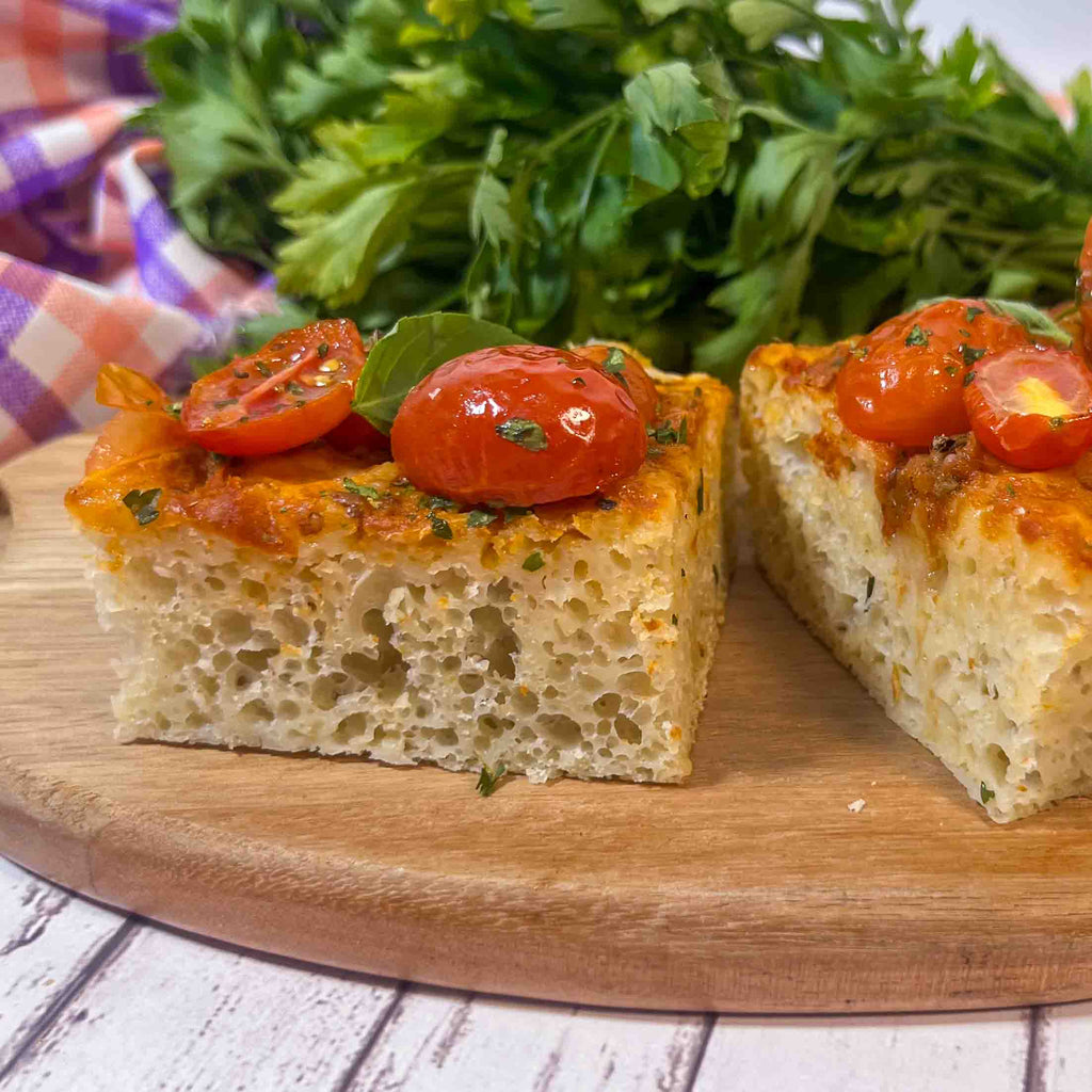 Pizza Artesanal de Tomate Cereja com Manjericão | Pizza de Aniversário de Tomate Cereja com Manjericão